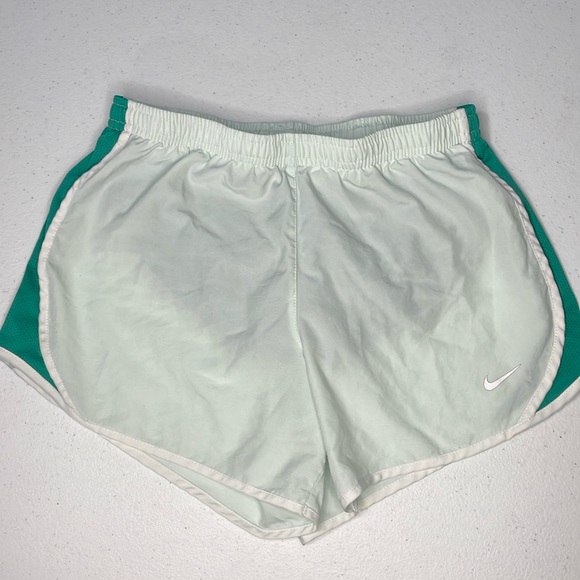 Nike Other - NIKE dri-fit girls running shorts in green/super pale green